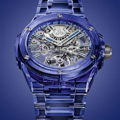 hublot blue king|hublot full blue tourbillon.